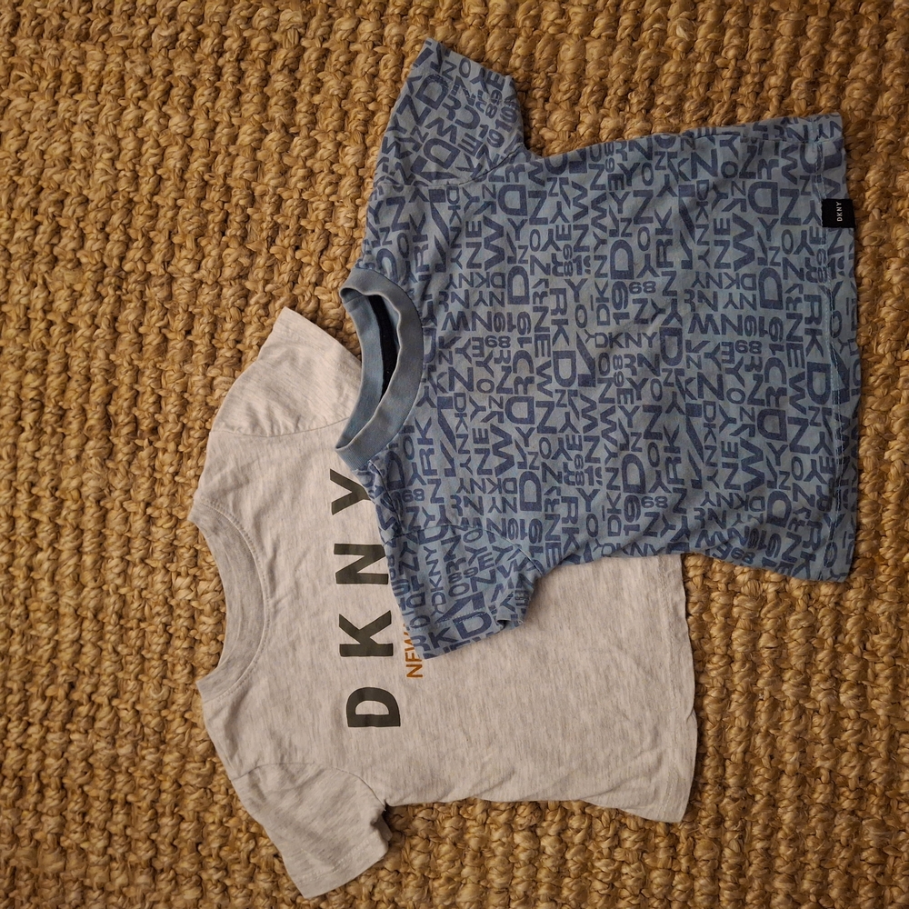 DKNY Kids Blue and Gray T-Shirt Set